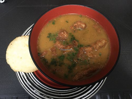 Beans soup at Saudavel in Manizales