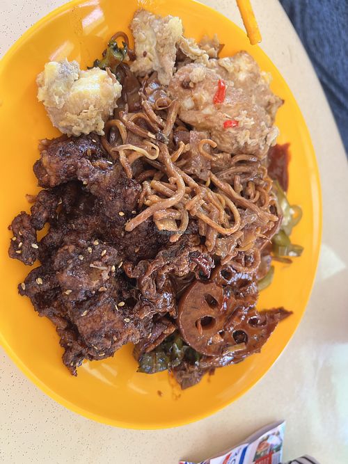 Cofeee ribs are amazing! $4.80  at  Xiao Fu Vegetarian - Chai Chee in East Singapore