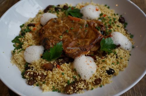 Pastilla d’aubergine at Hope in Paris