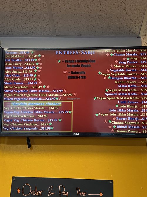 Entrees  at IndianStyle in Billerica