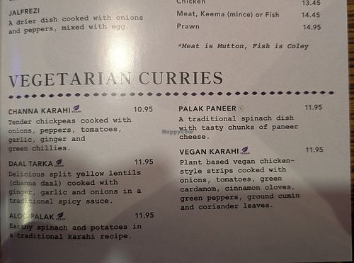 Some of the vegan dishes here at MyLahore in Manchester