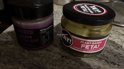 Feta and olive and feta dip  at Yay Foods in Melbourne