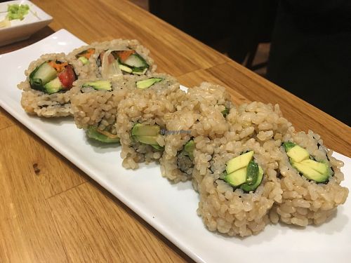Vegan sushi  at Shizenya - Downtown in Vancouver