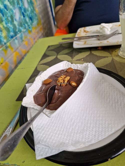 Chocolate pudding vegan at Le Corail Vegan Food in Essaouira