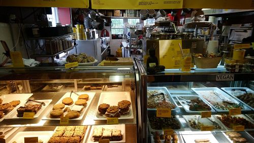 Order area at Skinny Buddha Organic Food & Fitness in Mt Kisco