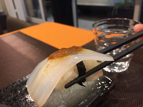 Konjac potato sushi at Oribio in Nagoya