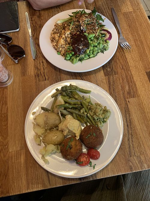 Selection of daily specials (front is GF & VE; back is VE)  at Iydea in Brighton