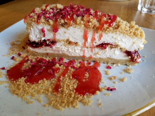 Cheesecake at Goodness in Tel Aviv