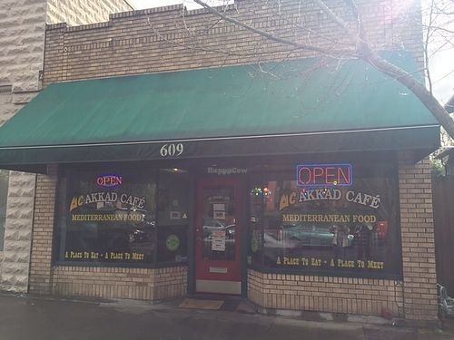 Store Front at Akkad Cafe in Vancouver