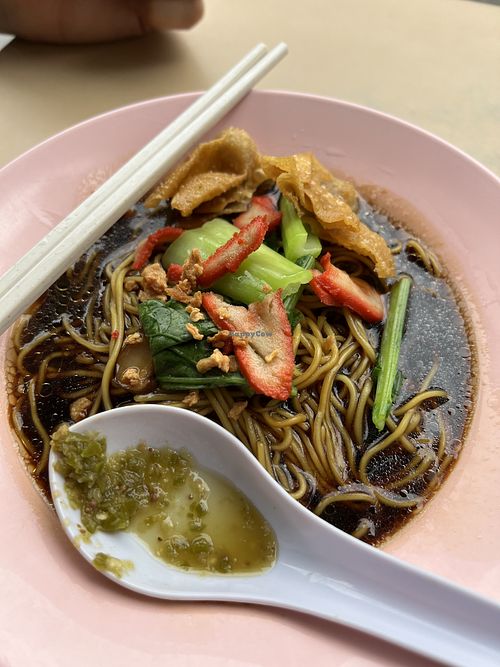 Wanton mee 8/10  at Jian Jian Vegetarian Food in Penang