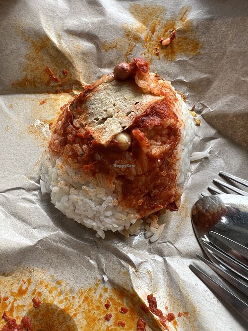 Nasi lemak 5/10  at Jian Jian Vegetarian Food in Penang