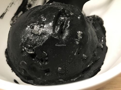 Banana-Charcoal-Coconut Ice Cream at Virtuous Pie in Portland