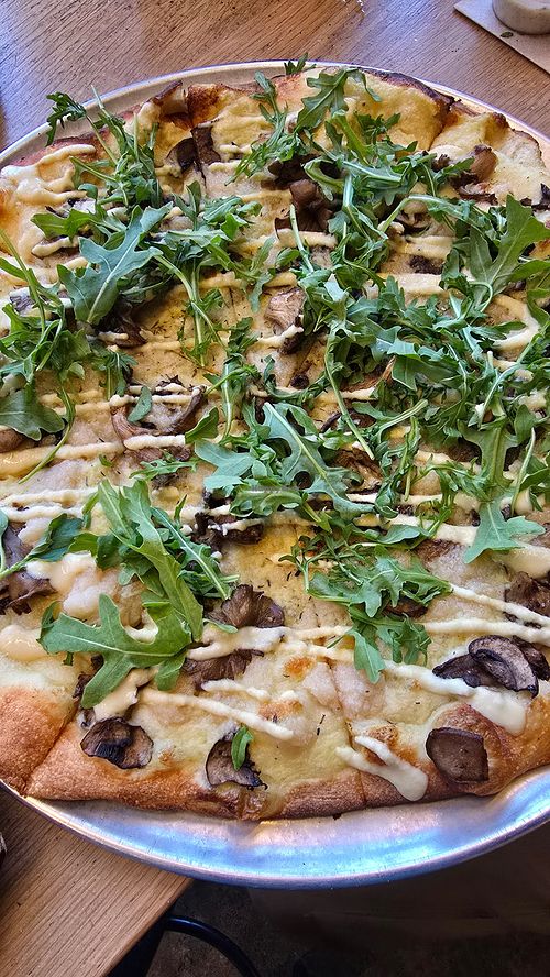 Super funghi at Virtuous Pie in Portland