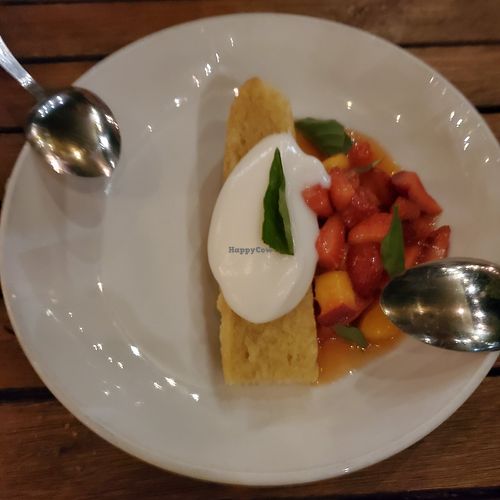 Olive oil Almond cake at Donna Jean in San Diego