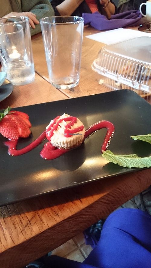 Raw cheesecake  at The Greyhound Cafe in Malvern