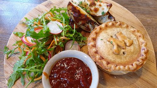 Mushroom and Thyme pie at The Stable in Poole