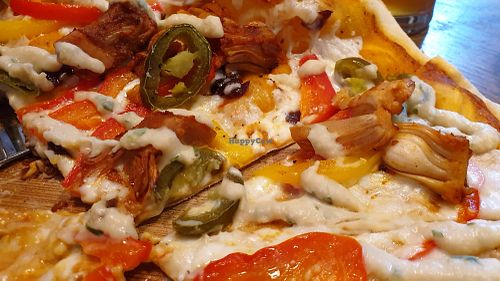 Best vegan pizza I've ever tasted - the spicy jackfruit one at The Stable in Poole