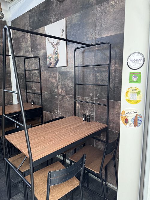 Seating   at PieRogi Vegan in Wroclaw