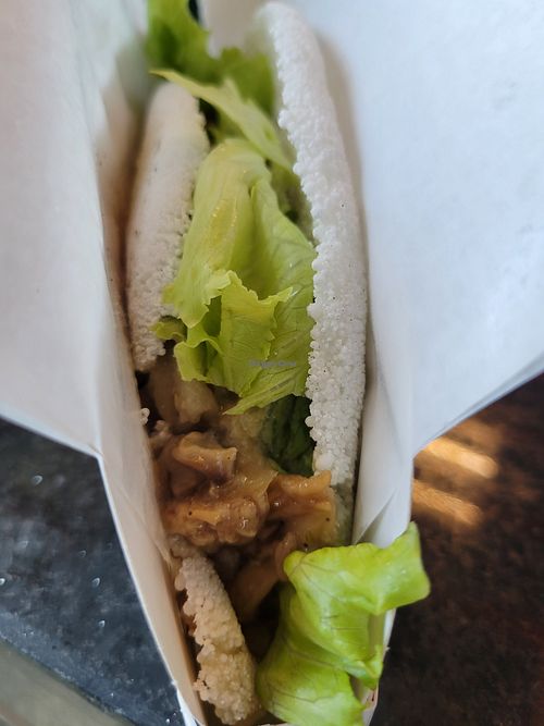 The Mumbai made vegan without cream. Taste was good but a bit oily at CGH - Tapioteca in Sao Paulo