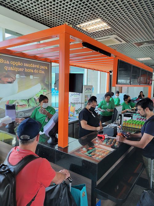 Long wait. Nearly 40 minutes at CGH - Tapioteca in Sao Paulo