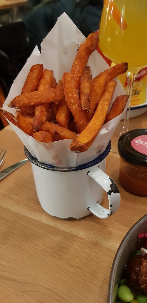 Sweet potato fries at Ludwig Burger in Salzburg
