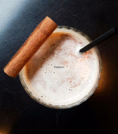 Chaï Latte with soy milk at Le Botaniste in Strasbourg