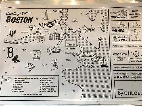 cute map of the city! at By Chloe - Seaport Blvd in Boston