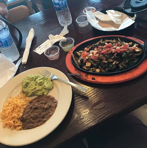 vegan fajitas  at Taco Rico - Tropical Park in Miami