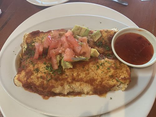 Vegan enchilada  at Sola Cafe in Thames