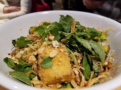 crispy tofu bowl at World Street Kitchen in Minneapolis