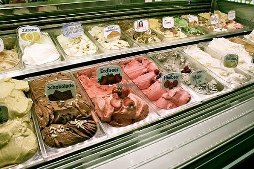 Ice cream offer at Heiling Eis in Vienna