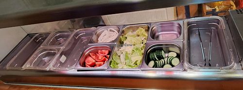 Salad items in the buffet at Loving Hut - Norwich in Norwich