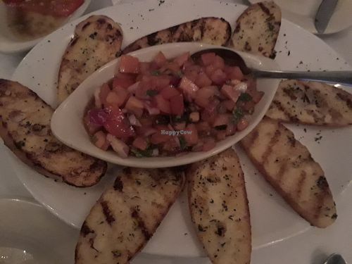 Vegan menu Bruschetta at Ginos in Dyer