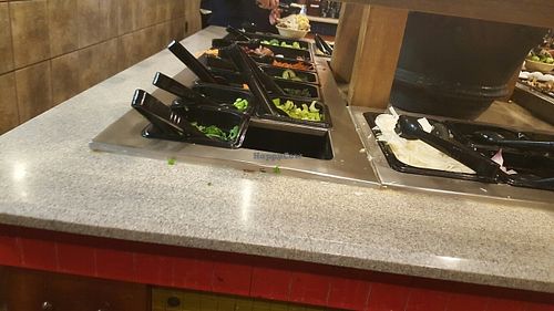 another view of veggie bar at bd's Mongolian Grill in Flint