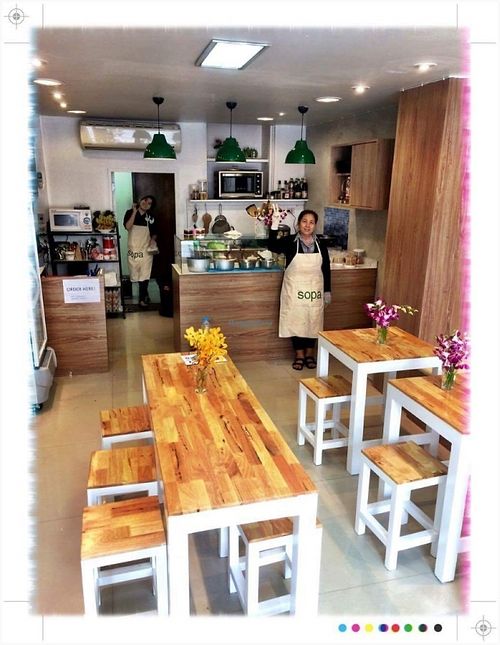 They take good care of us... Kopungkup !! at Sopa in Bangkok