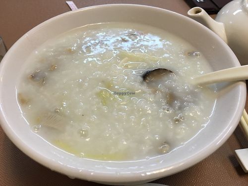 Mushroom Congee at Lotus Veggie 蓮花健康素食 - Jordan in Kowloon