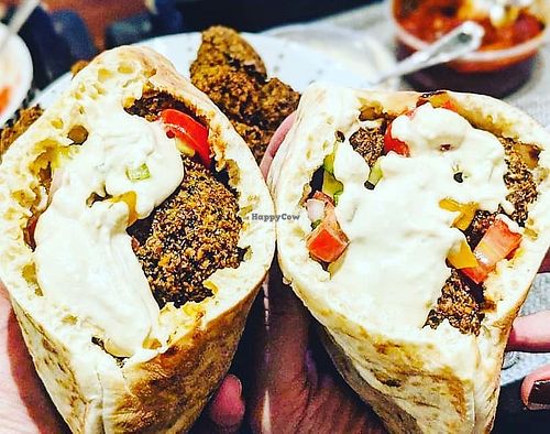 falafel wrap at Falafel St. Jacques in Montreal