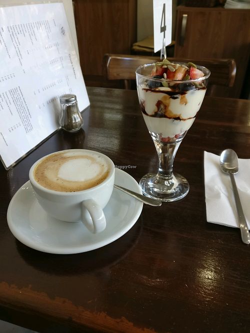 yoghurt parfait at The V & V Cafe in Glasgow