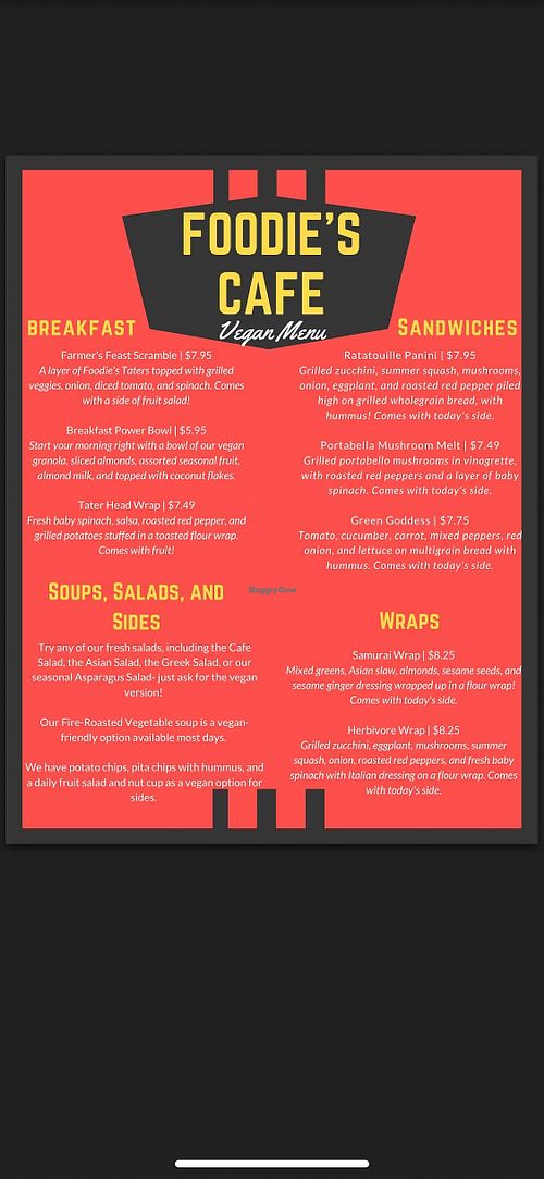 Yum! at Foodie's Market Cafe in Dyer