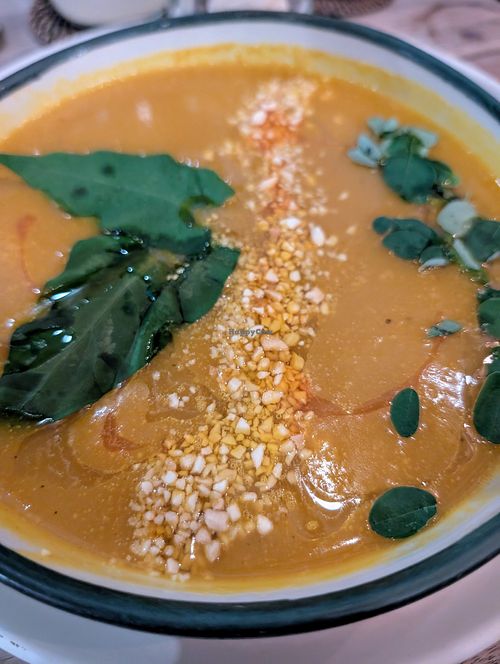 Pumpkin soup at Nonie's in Boracay