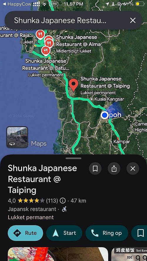   at Shunka Japanese Restaurant in Taiping
