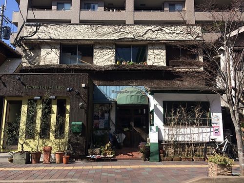 Building facade at Vegetus Sara in Kagoshima
