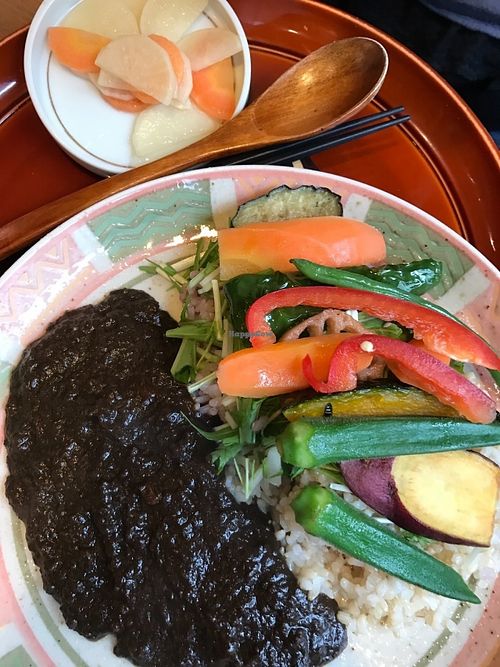 Vegan food at Ureshinomusubian in Osaka