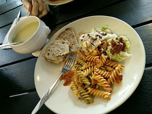 Everything was vegan today at Svarteveggen! Yum!!!!  at Svarte Veggen in Ystad