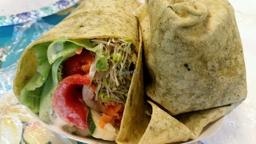 veggie wrap to-go at Joy's Place in Kihei