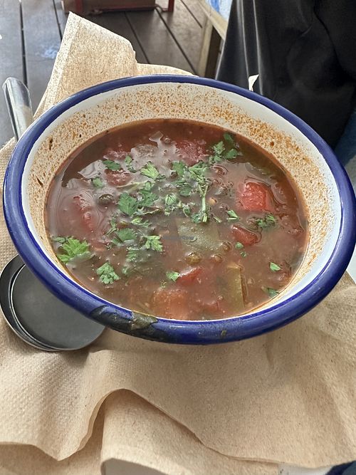 Black bean soup  at The Canteen  in Provincetown