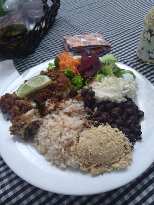 Monday's meal at Vegecetera in Blumenau