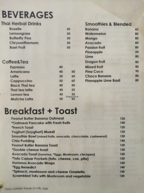 Menu 4 at Tofu Kitchen in Koh Chang