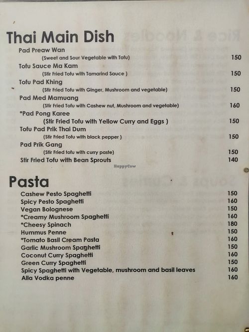 Menu 2 at Tofu Kitchen in Koh Chang