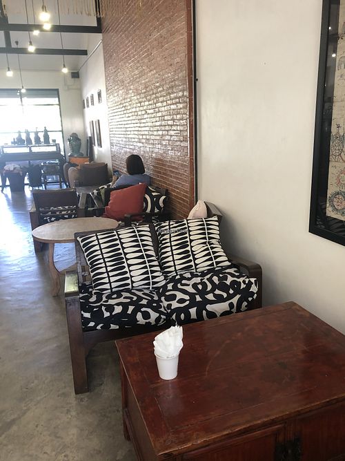 Comfy seats for a cosy afternoon coffee session  at Banboran Cafe in Phuket